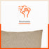 AKIRA Jute Cushion Covers For Home | Cream (Set of 5 - 16 x 16 Inches)